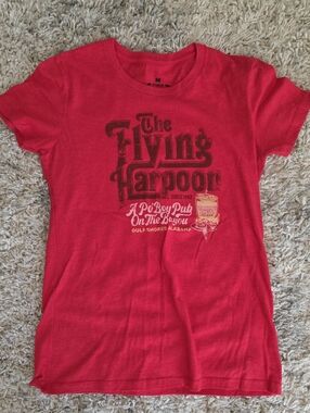 The Flying Harpoon Red Graphic Tee